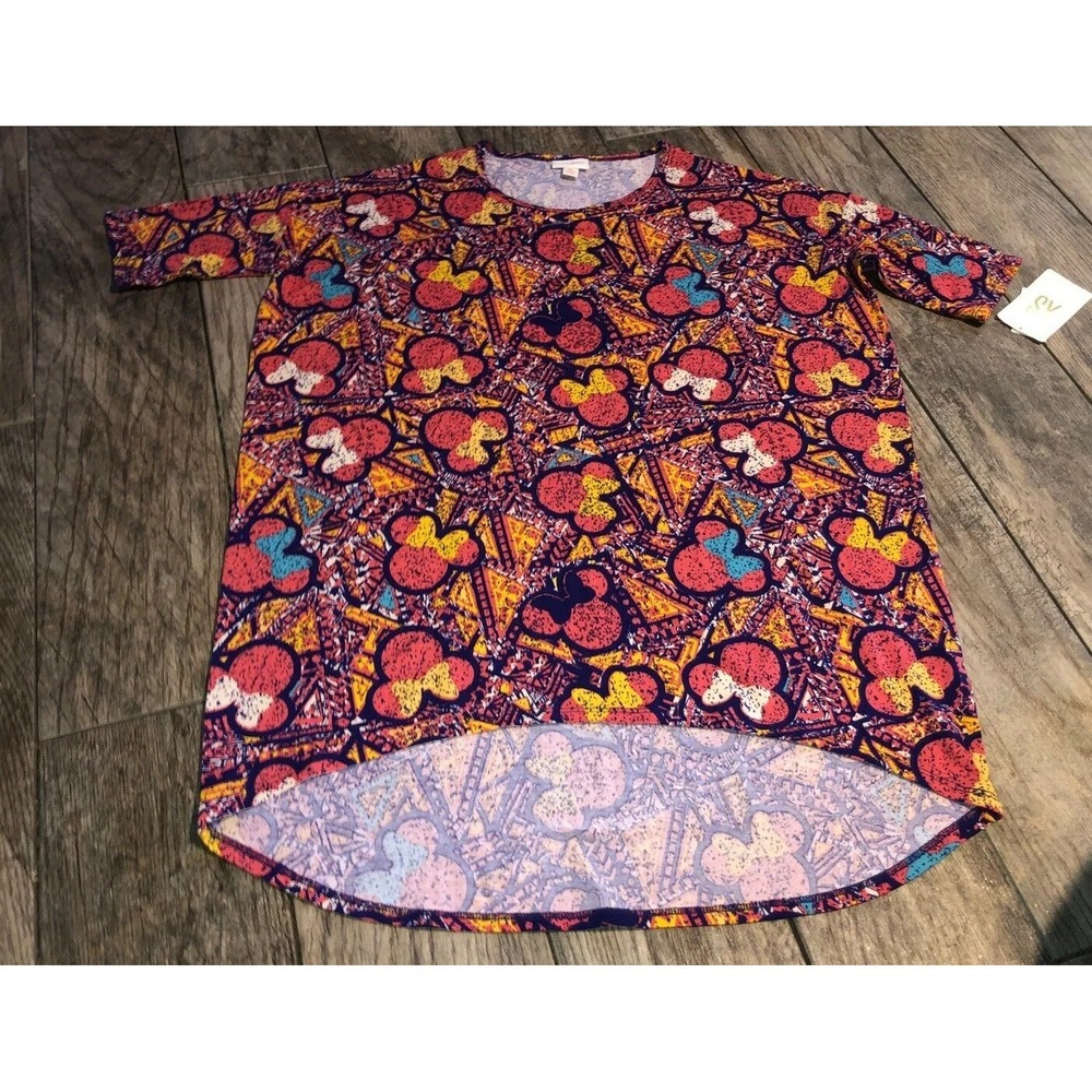 Womens‎ NWT Lularoe Disney Minnie Mouse Irma Top Size XS X-Small